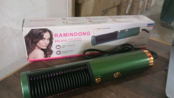  12863 Hair Straightener Comb, Anti Scald Hot Comb Negative Ion Hair Straightener Brush Straightener 3 Gear Constant Temperature for Quick and Professional Hair Salon at Home (1200w)