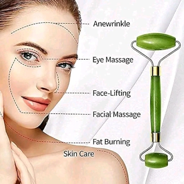 Facial Stone Roller And Massage Stone For Healthy Skin, Neck, Eye And Serum Application MC020