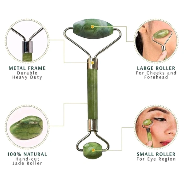 Facial Stone Roller And Massage Stone For Healthy Skin, Neck, Eye And Serum Application MC020