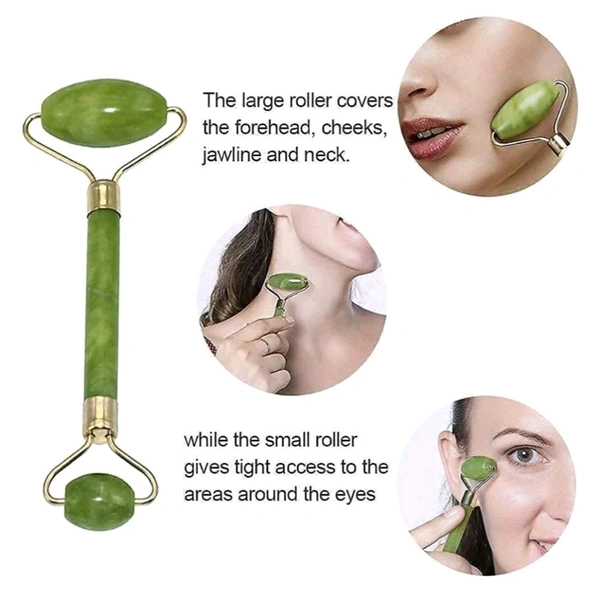 Facial Stone Roller And Massage Stone For Healthy Skin, Neck, Eye And Serum Application MC020