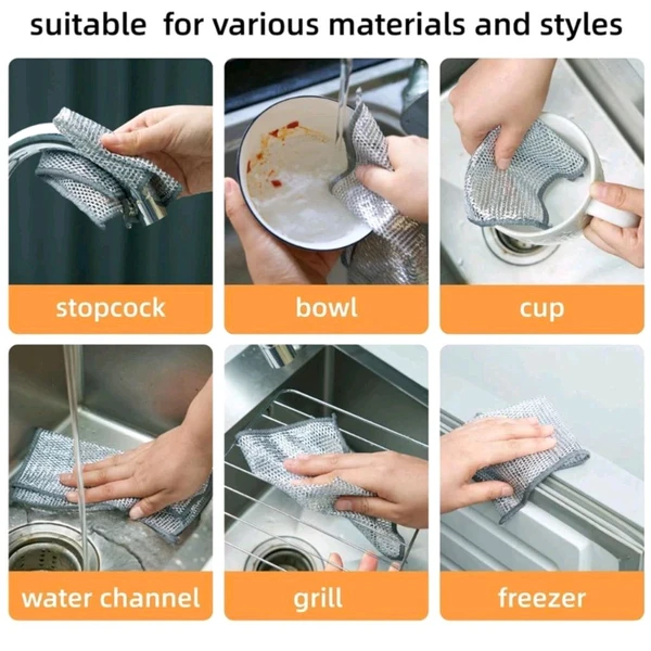 Trending Steel Wire Dishes And Vessels Cleaning Cloth