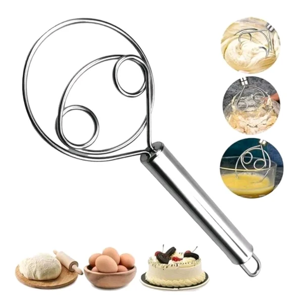 Stainless Steel Magic Dough Whisk Mixer, Atta Maker