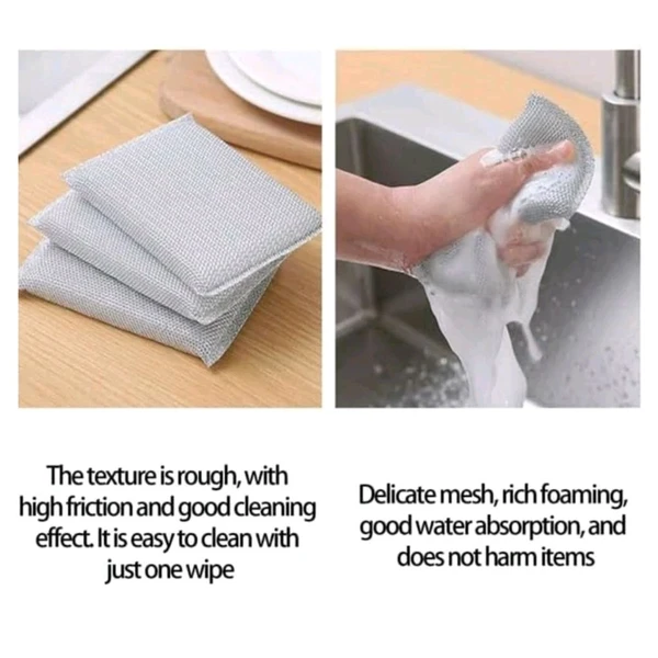 Trending Long Life Dish Washing Steel Wire Magic Sponge