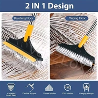 2 in 1 Rotatable Floor Cleaning Brush With Wiper MC041