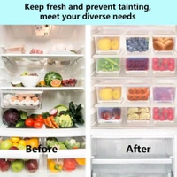 Fridge Space Saving Vegetables, Fruits And Fish Storage Organiser MC058