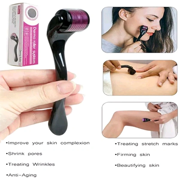 Derma Roller With Titanium Alloy Micro Needles For Hair, Beard, Scar, Skin Ageing And Hair Regrowth MC061