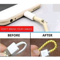 Long Colorful Mobile Earphone Charging And Data Cable Protecting Spring Cable MC070
