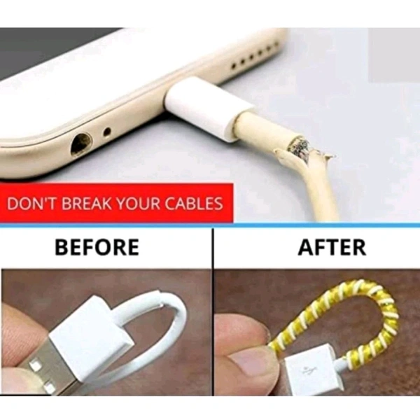 Long Colorful Mobile Earphone Charging And Data Cable Protecting Spring Cable MC070