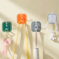 6 in 1 Adhesive Luruxy Colorful Tiles Hooks With Easy Splitting MC071