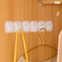 6 in 1 Adhesive Luruxy Colorful Tiles Hooks With Easy Splitting MC071