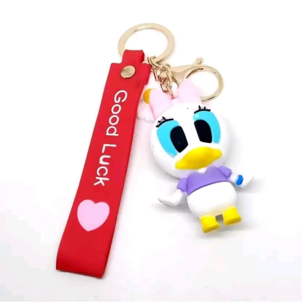 Big Sized Premium Cute Purple Ducky Keychain