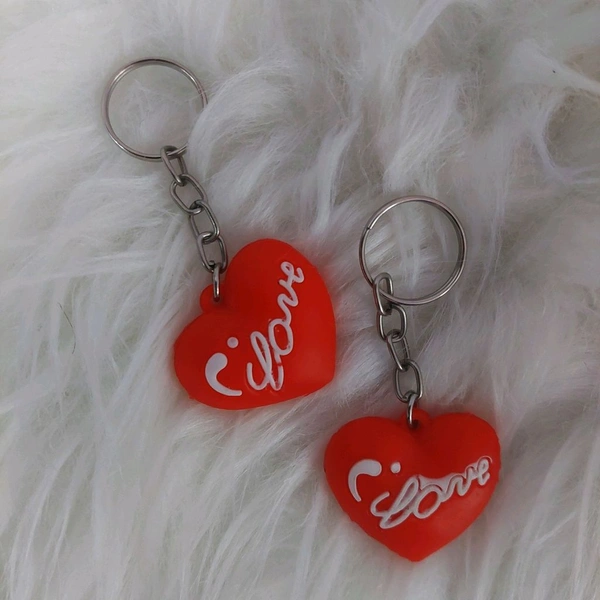 Cute Lovely Red Heart Keychain MC106