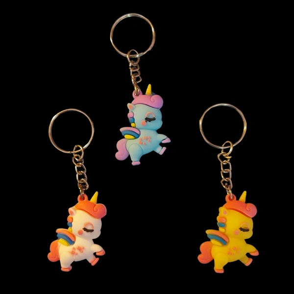 Cute Unicorn Horse Keychain MC107