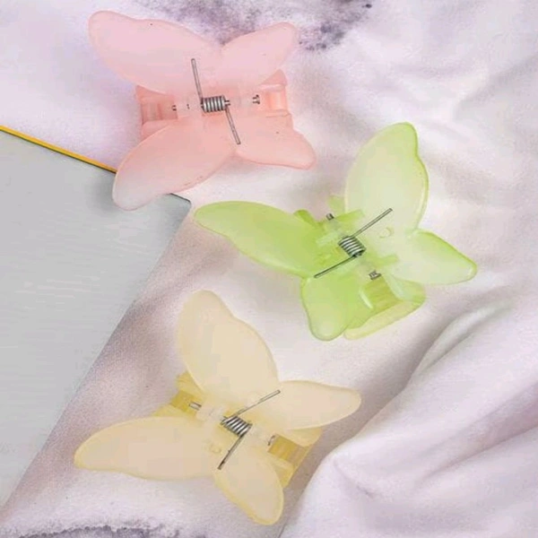 Cute Pearl Color Butterfly Hair Clips MC111
