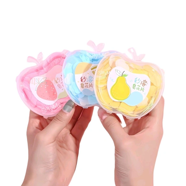 Cute Heart Shaped Mini Travel Paper Soap MC112