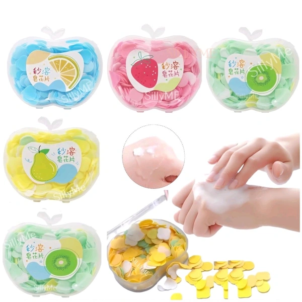 Cute Heart Shaped Mini Travel Paper Soap MC112