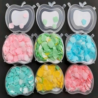 Cute Heart Shaped Mini Travel Paper Soap MC112