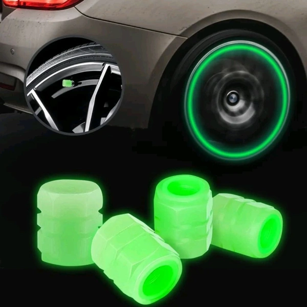 Reflective Radium Tyre Wheel Air Valve Caps (4pcs) MC124
