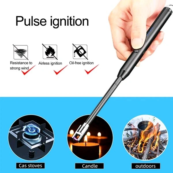 360° Rotatable High Quality USB Rechargeable Lighter With Charging Cable MC125