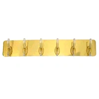 6 in 1 Luxury Adhesive Golden Hooks MC129