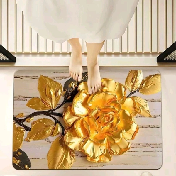 Premium Luxury Golden Water Absorbing Mats (40×60cms) MC144