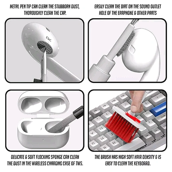 5 in 1 Cleaning Brush Kit for Keyboard Airdopes Earphones MC147