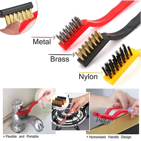 3 in 1 Wire Brush For Stove Burner Cleaning MC149