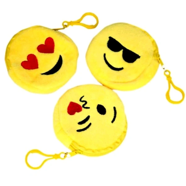 Cute Smiley Coin, Keys and Headphone Pouch MC161