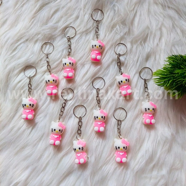 Cute Pinky Doll With Pink Clips Keychain MC175