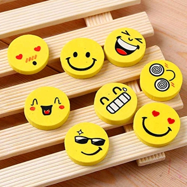 Kids Favourite Cute Smiley Eraser Set (4pcs) MC180