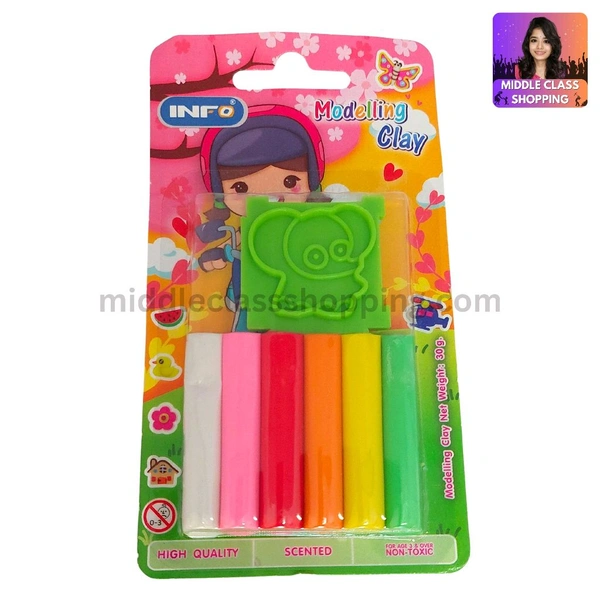 Premium Mini Modelling Card Clay Set With Creative Mould MC202