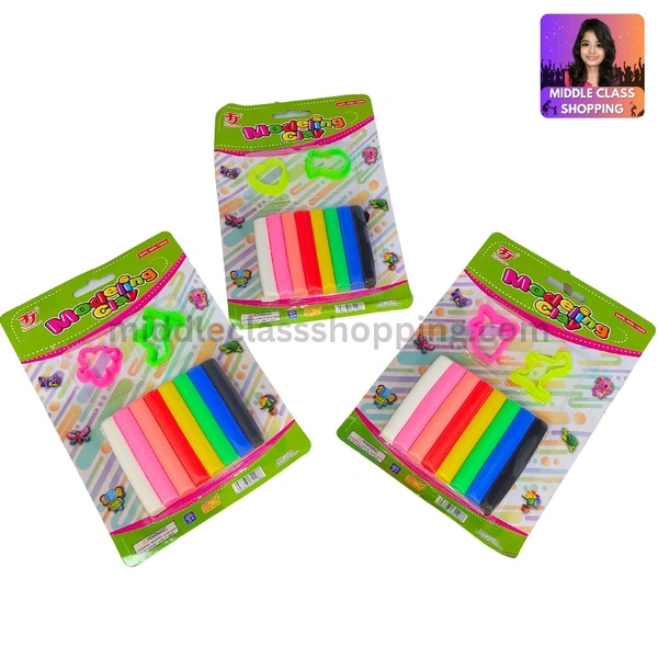 Premium Medium Card Clay Set With Creative 2 Moulds MC204