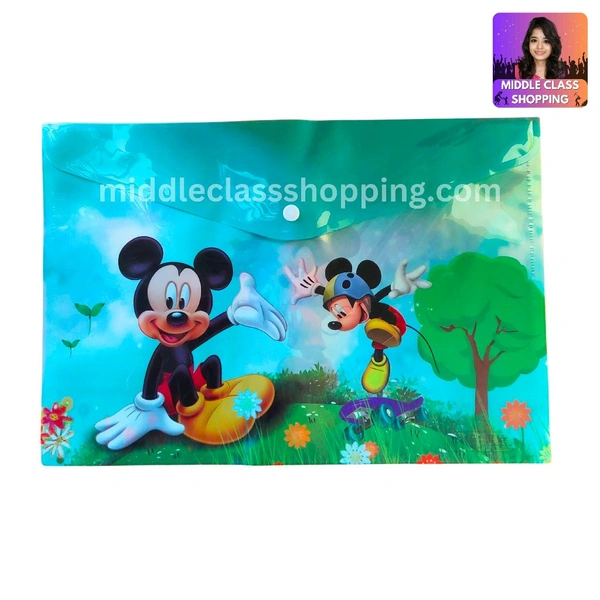Cute Cartoon Printed Documents And Files Carrying Folder MC207
