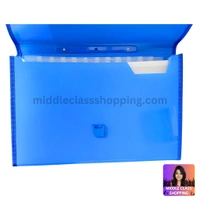 Saya 13 Divisional Pockets Documents And Files Carrying Bag Folder With Handle And Closing Lock MC212