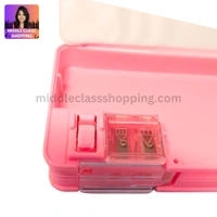 Premium Big Sized Double Sided Pencil Box With Double Sharpner And Magnet Clips  (23×8cms) MC225