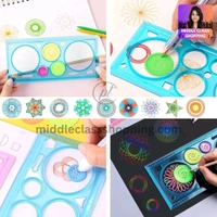 Creative Cute Spirograph Stensil With Measurements MC227