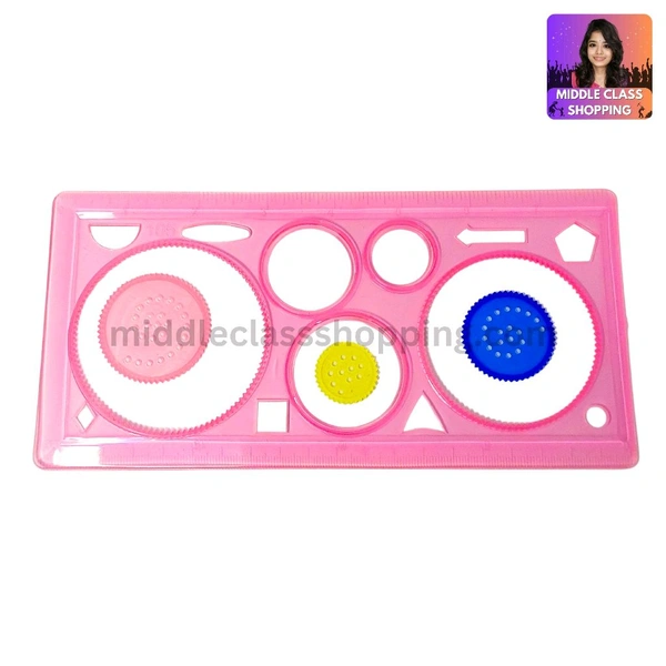 Creative Cute Spirograph Stensil With Measurements MC227