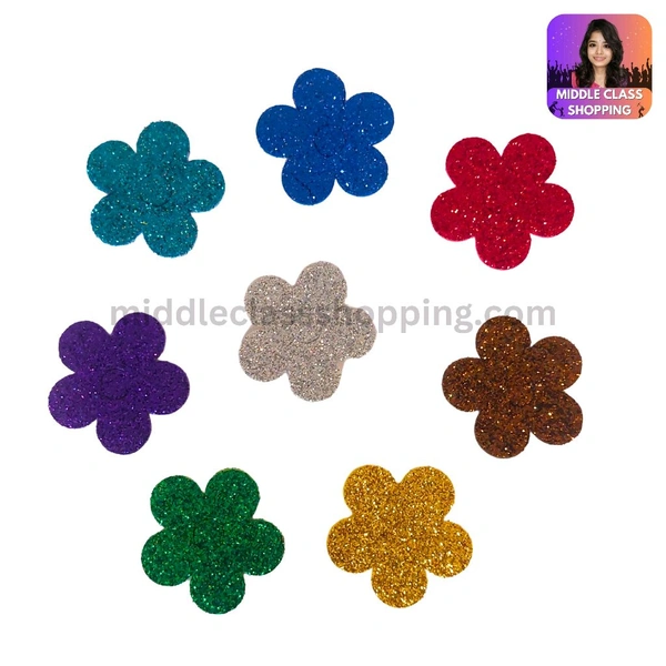 Cute Multi Designed Foam Glitter Stickers For Students Assignments, Project Works And Decoration MC232
