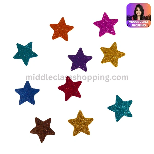 Cute Multi Designed Foam Glitter Stickers For Students Assignments, Project Works And Decoration MC232