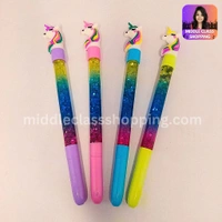 Cute Trendy Unicorn Floating Glitters Pen MC256