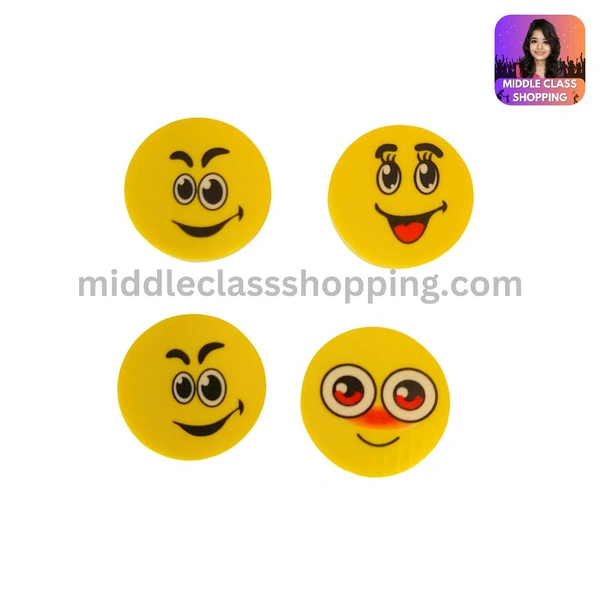 Cute Fancy Emoji Set Eraser (4pcs) MC263
