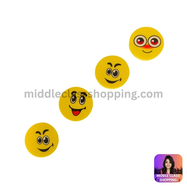 Cute Fancy Emoji Set Eraser (4pcs) MC263