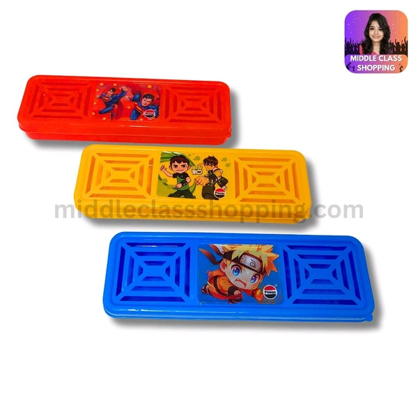 Kids Favourite Cartoon Pattern Cut Pencil Box (18.5×5.5cms) MC321