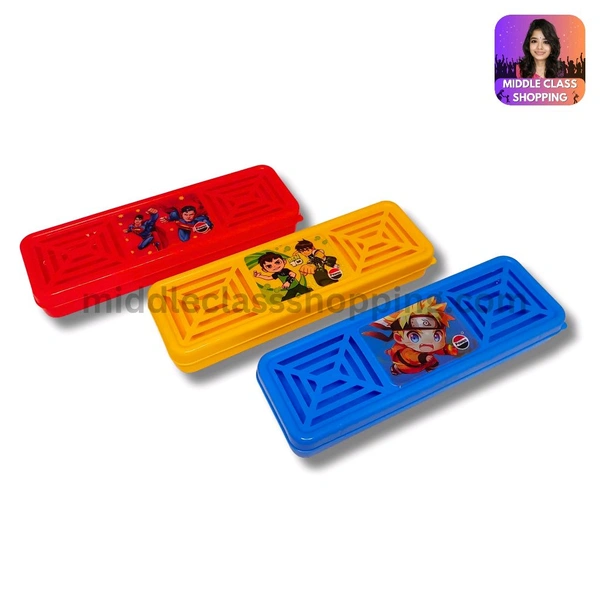 Kids Favourite Cartoon Pattern Cut Pencil Box (18.5×5.5cms) MC321