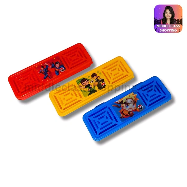 Kids Favourite Cartoon Pattern Cut Pencil Box (18.5×5.5cms) MC321