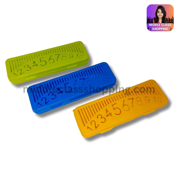 Kids Favourite 1 to 10 Number Cut Pencil Box (18.4×6cms) MC322
