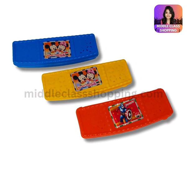 Kids Favourite Curve Designed Pencil Box (18×6cms) MC323