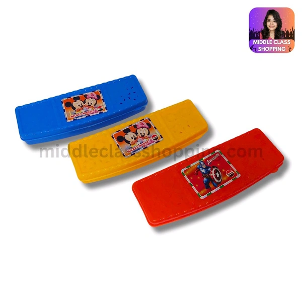 Kids Favourite Curve Designed Pencil Box (18×6cms) MC323