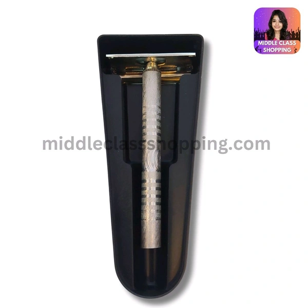 Gillettin Base Quality Light Weight Metal Shaving Razor Set MC349