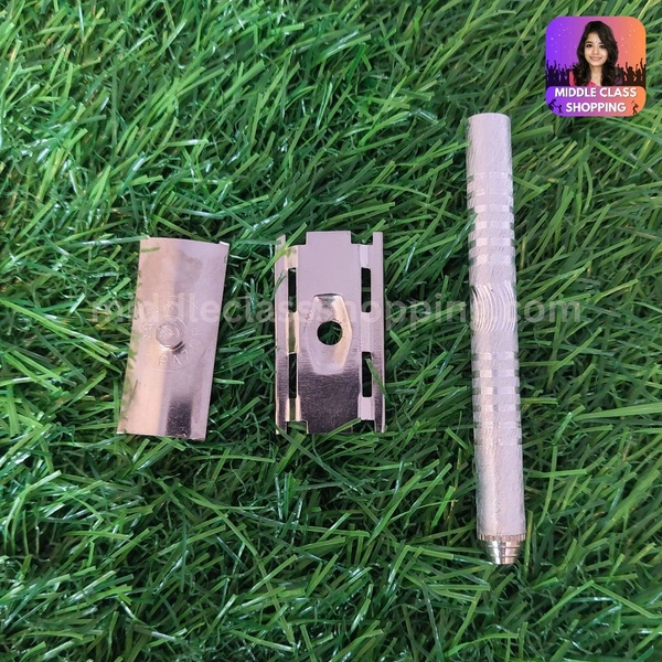 Gillettin Base Quality Light Weight Metal Shaving Razor Set MC349